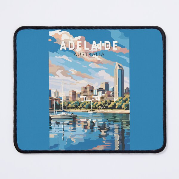Item preview, Adelaide Australia Travel Art Vintage designed and sold by KrisSidDesigns.