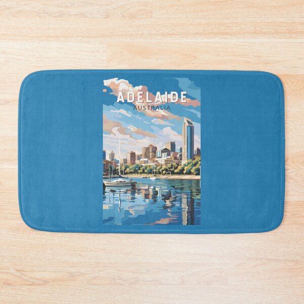 Item preview, Adelaide Australia Travel Art Vintage designed and sold by KrisSidDesigns.