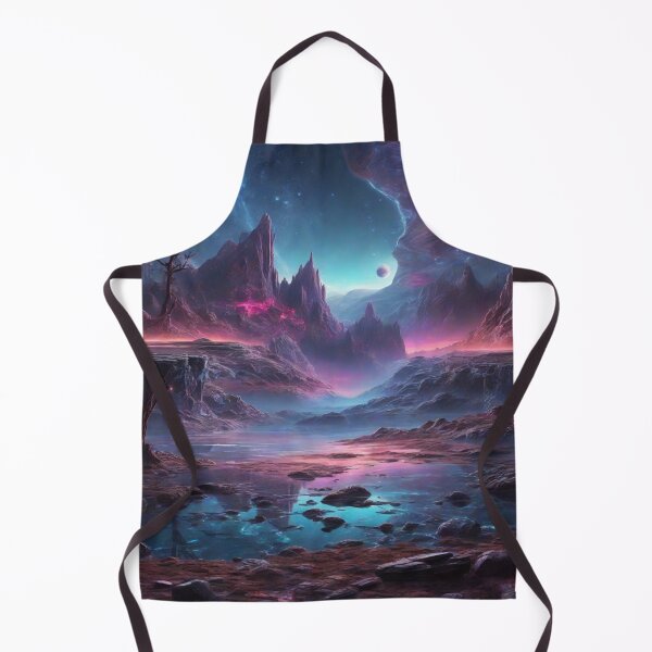 Item preview, Otherworldly Panorama: Giant Valleys and Neon Illumination on an Alien World designed and sold by RedArtG09.