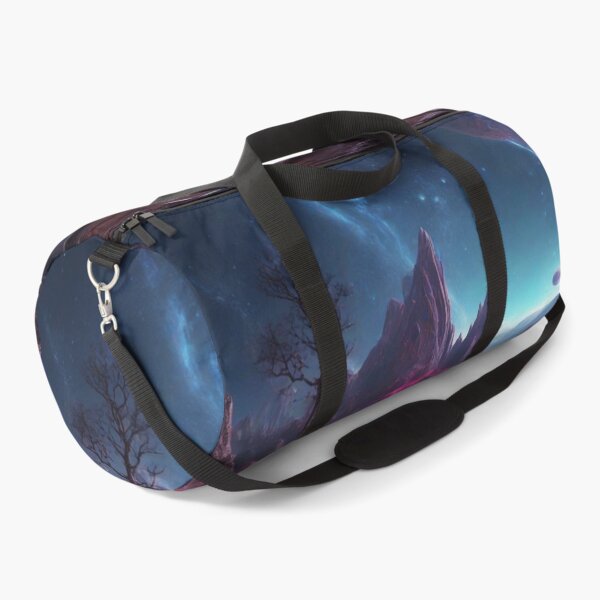 Item preview, Otherworldly Panorama: Giant Valleys and Neon Illumination on an Alien World designed and sold by RedArtG09.