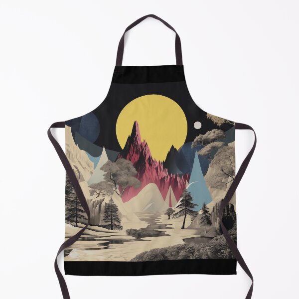 Item preview, Negative Effect Collage Style Landscape of Nature and Mountains at Night designed and sold by Je-we.