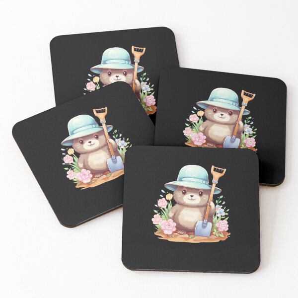 Item preview, Otters In Gardener's Bliss designed and sold by sbachstroem.