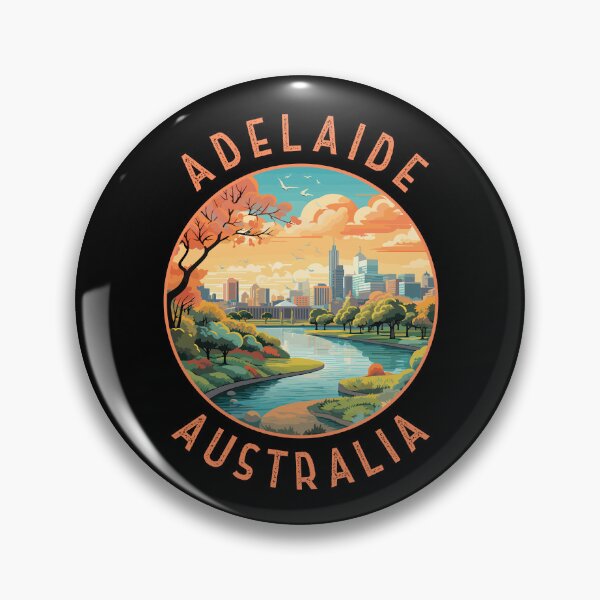 Item preview, Adelaide Australia Retro Distressed Circle designed and sold by KrisSidDesigns.