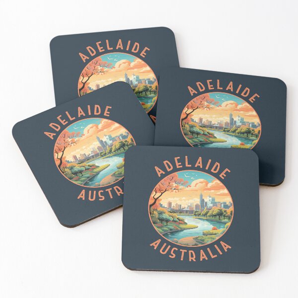 Item preview, Adelaide Australia Retro Distressed Circle designed and sold by KrisSidDesigns.