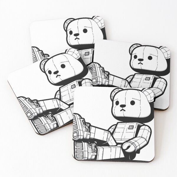 Item preview, "Multicolored Bearbrick Transformation: Captivating White Palette Illustration" designed and sold by Huycao211.