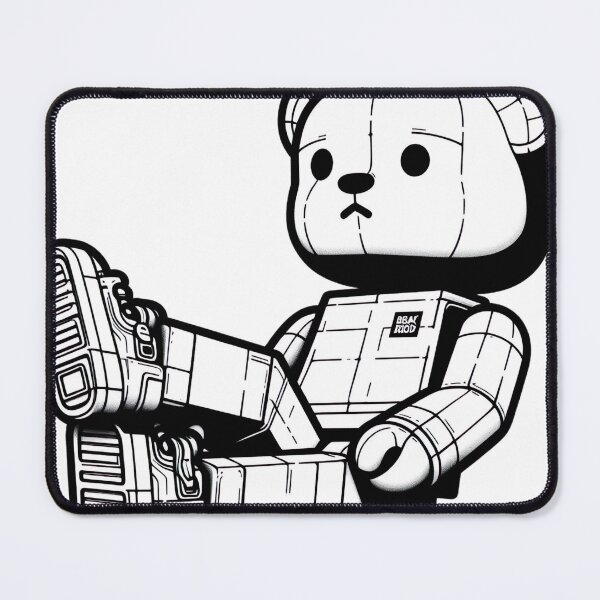 Item preview, "Multicolored Bearbrick Transformation: Captivating White Palette Illustration" designed and sold by Huycao211.