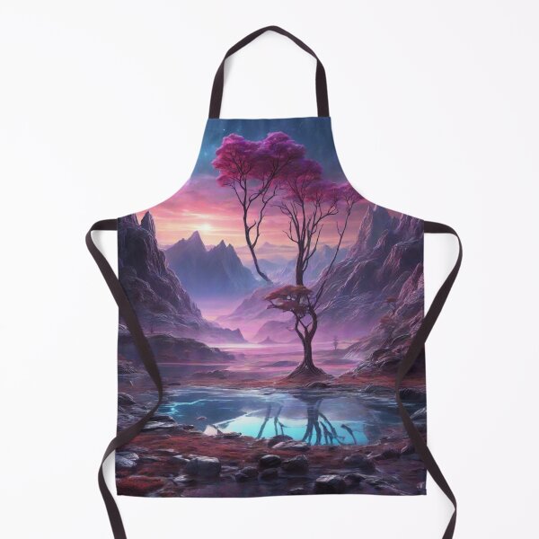 Item preview, Glowing Vistas: Alien Planet's Giant Valley and Reflective Lakescape designed and sold by RedArtG09.