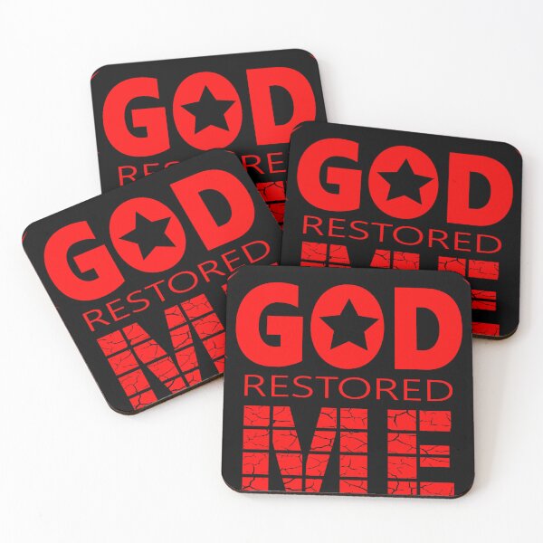 Item preview, God Restored Me | red design | bible verse | Jeremiah 30 17 Psalm 51 12 Isaiah 61 7  Job 42 10 1 Peter 5 10 designed and sold by ZechJohnRB.