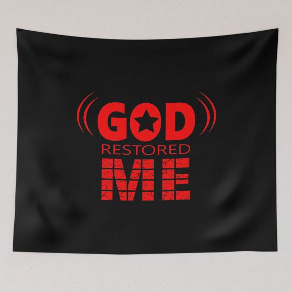Item preview, God Restored Me | red design | bible verse | Jeremiah 30 17 Psalm 51 12 Isaiah 61 7  Job 42 10 1 Peter 5 10 designed and sold by ZechJohnRB.
