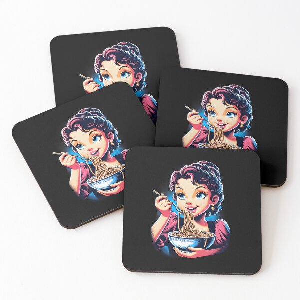 Item preview, Girl Eating Spaghetti designed and sold by WorldByFlowers.