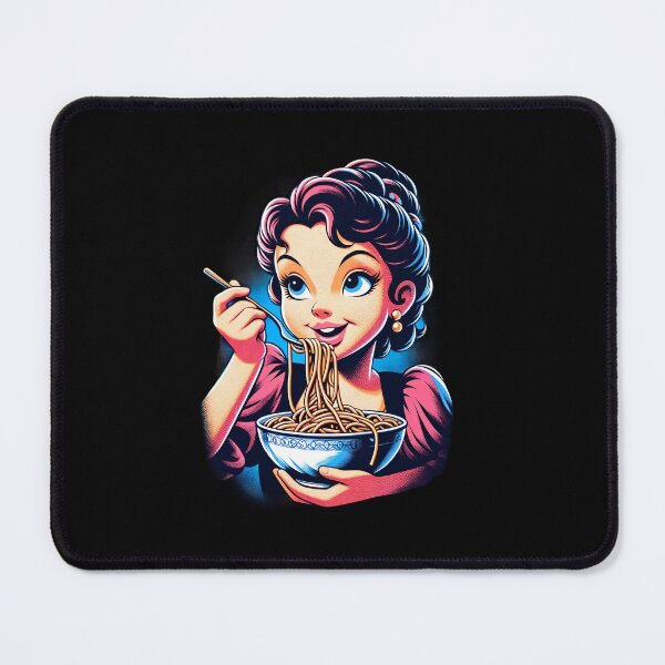Item preview, Girl Eating Spaghetti designed and sold by WorldByFlowers.