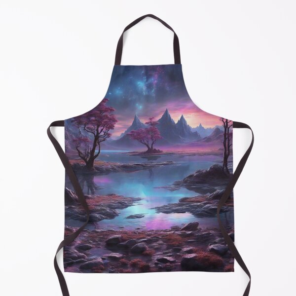 Item preview, Neon Horizons: Exploring an Alien Oasis with Crystalized Lakes designed and sold by RedArtG09.