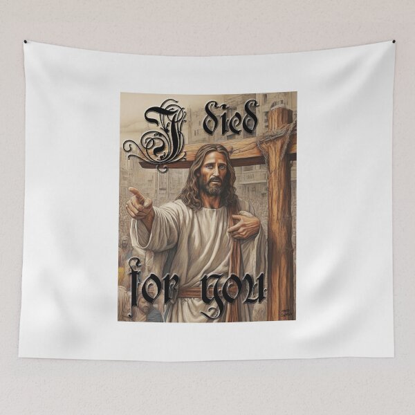 Item preview, I died for you; Jesus Christ; Son of God; designed and sold by StickerApe.