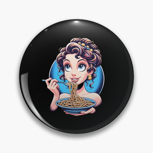 Item preview, Girl Eating Spaghetti designed and sold by WorldByFlowers.