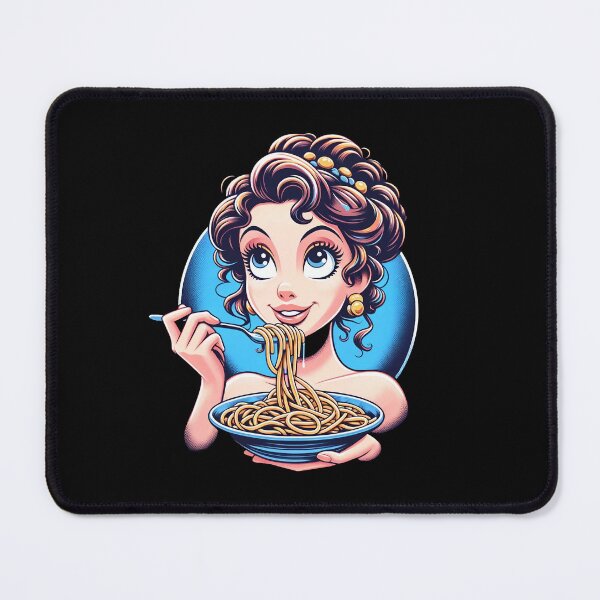 Item preview, Girl Eating Spaghetti designed and sold by WorldByFlowers.