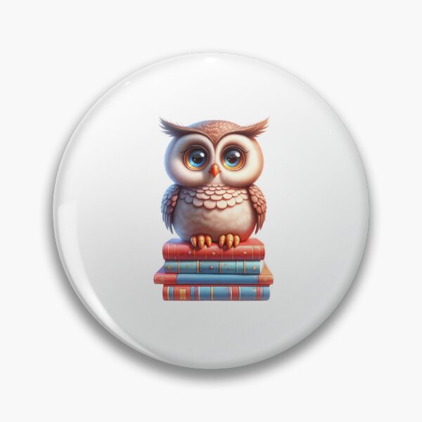 Item preview, Owl Perched on Books  designed and sold by CharmStudio.
