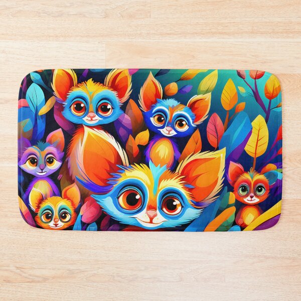 Item preview, Abstract style picture of a Congress of Bush Babies designed and sold by Petalandfur.