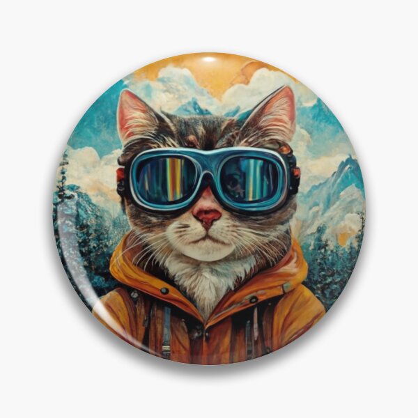 Item preview, Cat in goggles designed and sold by effateON.