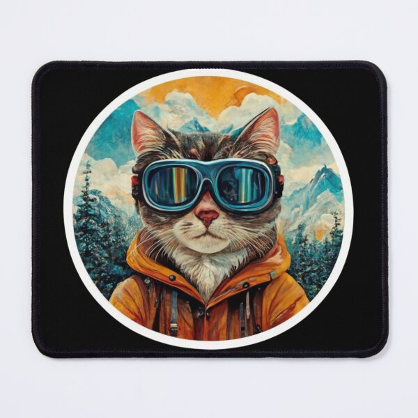 Item preview, Cat in goggles designed and sold by effateON.