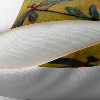 Alternate view of Dragonfly Haze Throw Pillow