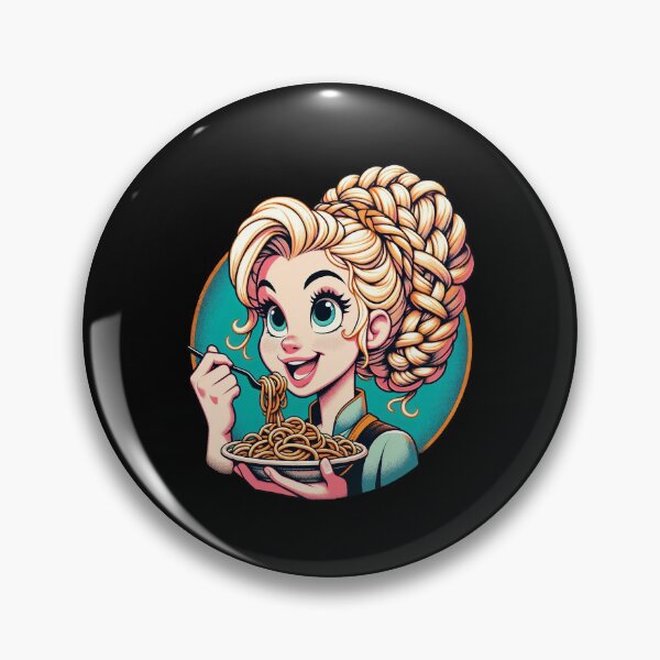 Item preview, Girl Eating Spaghetti designed and sold by WorldByFlowers.