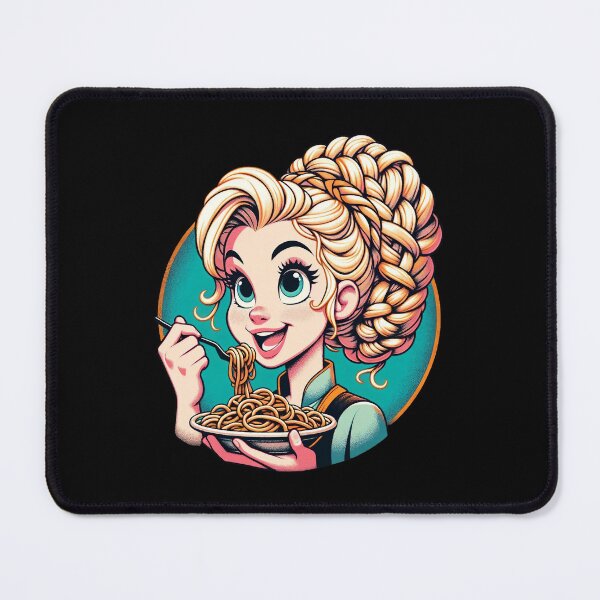 Item preview, Girl Eating Spaghetti designed and sold by WorldByFlowers.