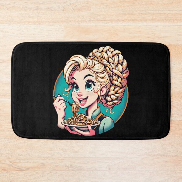 Item preview, Girl Eating Spaghetti designed and sold by WorldByFlowers.