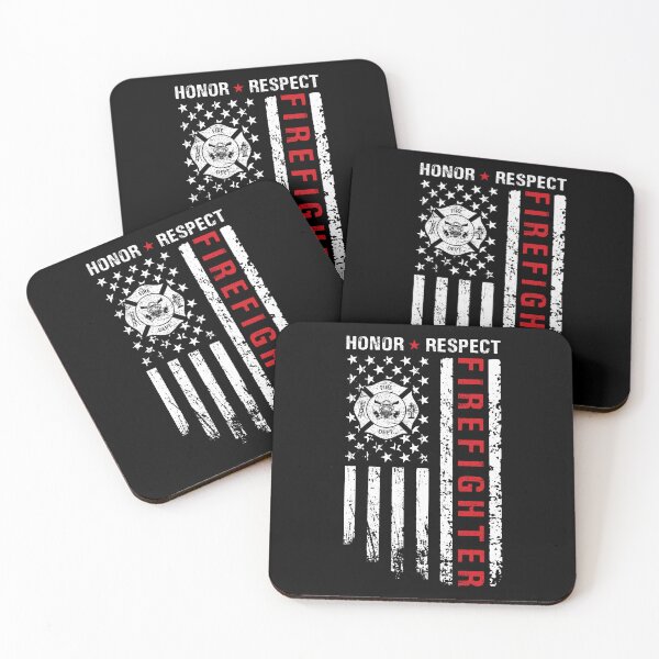 Item preview, Firefighters Red Line Us Flag designed and sold by Blok45.
