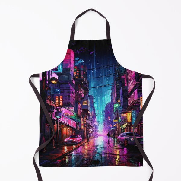 Item preview, Neon Cyberpunk Tokyo Street Unleashed at Night designed and sold by zand-n-zive.