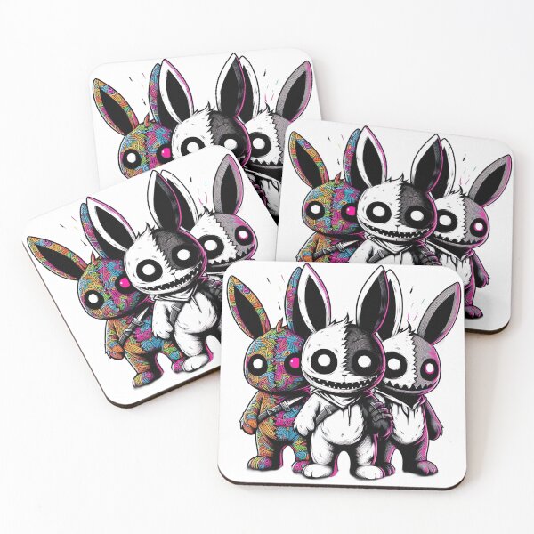 Item preview, "Dynamic Black and White Terror Rabbit: Cute Graffiti Illustration" designed and sold by Huycao211.