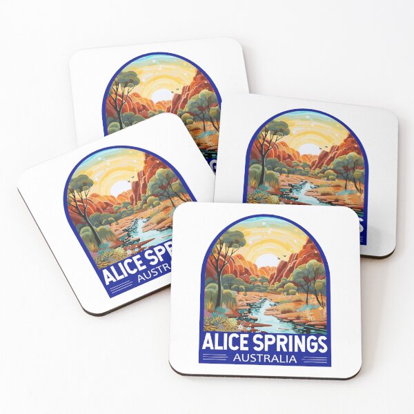 Item preview, Alice Springs Australia Travel Art Emblem designed and sold by KrisSidDesigns.