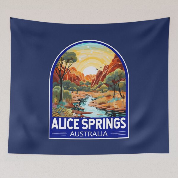 Item preview, Alice Springs Australia Travel Art Emblem designed and sold by KrisSidDesigns.