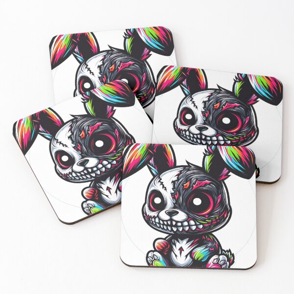 Item preview, "Dynamic Black and White Terror Rabbit: Cute Graffiti Illustration" designed and sold by Huycao211.