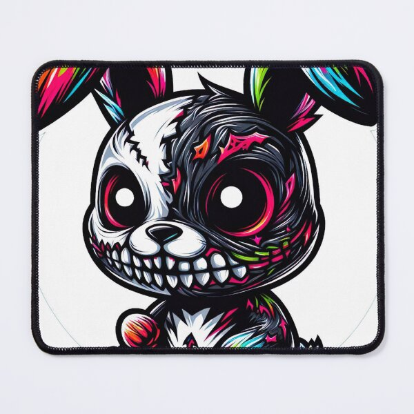 Item preview, "Dynamic Black and White Terror Rabbit: Cute Graffiti Illustration" designed and sold by Huycao211.