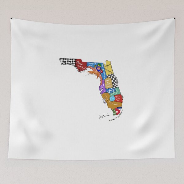 Item preview, Florida Man State Map Miami  designed and sold by Michael Garber.
