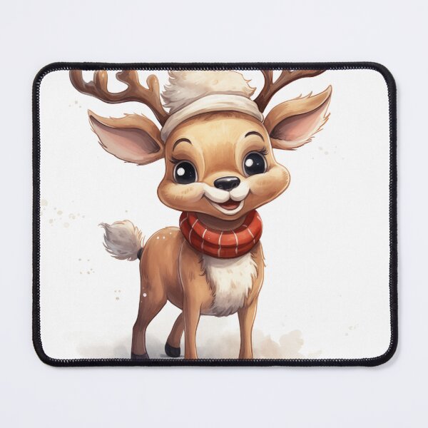 Item preview, Happy smiling christmas reindeer designed and sold by GoodThings66.