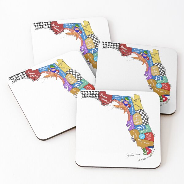 Item preview, Florida Man State Map Miami  designed and sold by Michael Garber.