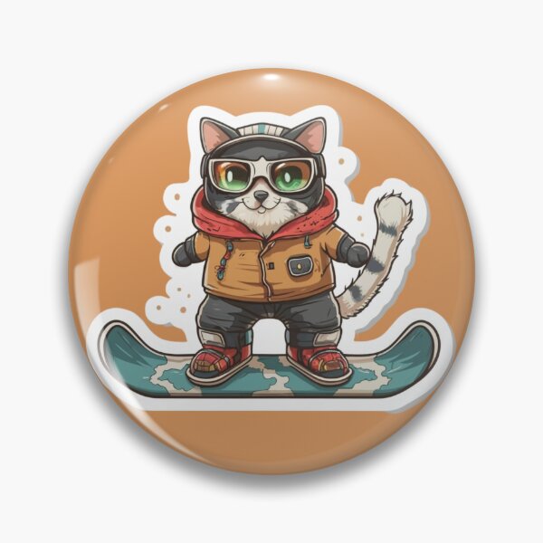 Item preview, Snowboarding Cat designed and sold by effateON.