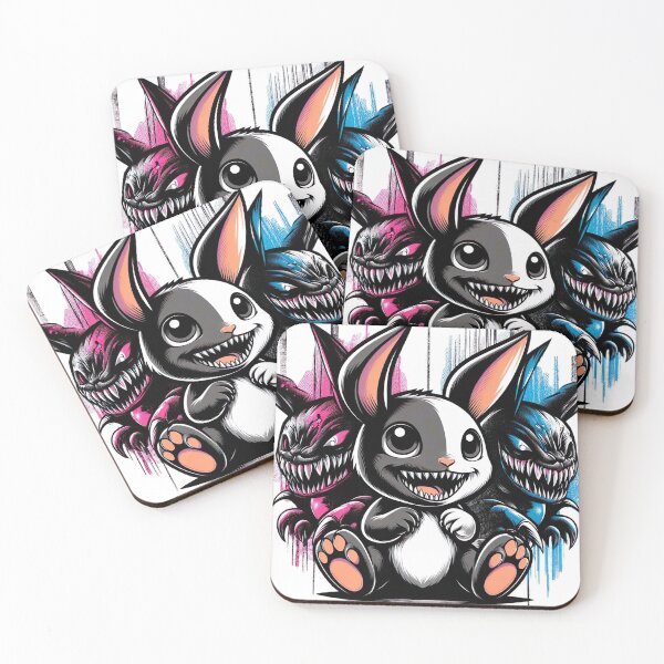 Item preview, "Dynamic Black and White Terror Rabbit: Cute Graffiti Illustration" designed and sold by Huycao211.