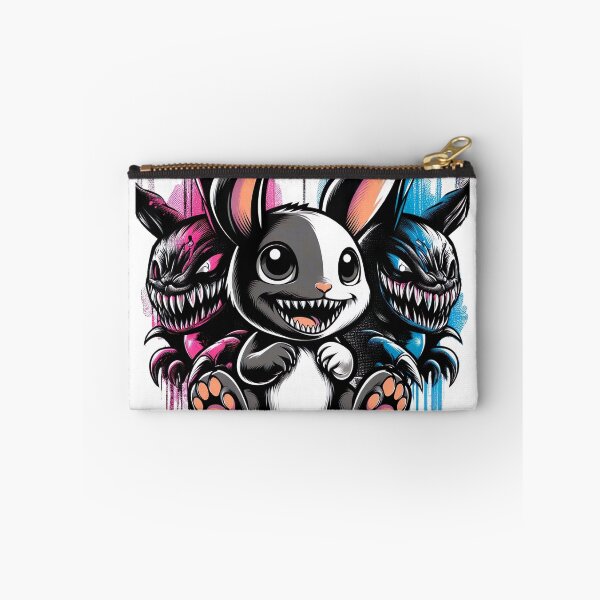 Item preview, "Dynamic Black and White Terror Rabbit: Cute Graffiti Illustration" designed and sold by Huycao211.