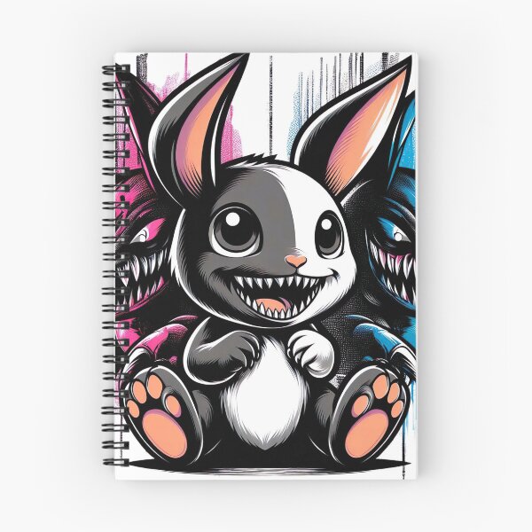 Item preview, "Dynamic Black and White Terror Rabbit: Cute Graffiti Illustration" designed and sold by Huycao211.