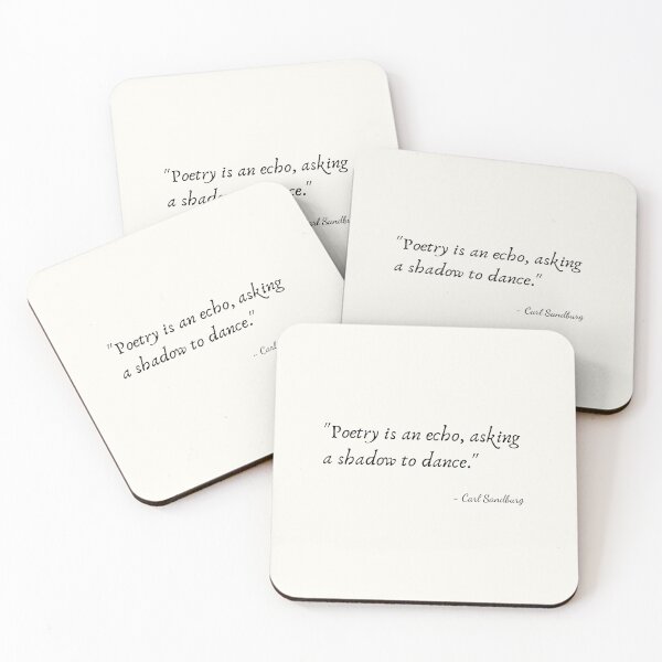 Item preview, A Quote about Poetry by Carl Sandburg designed and sold by Poemit.