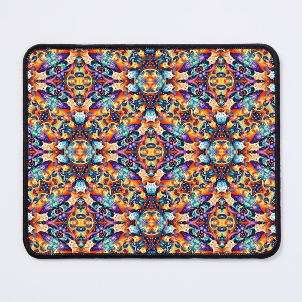 Item preview, Abstract style picture of a Clowder of Cats Seamless Pattern designed and sold by Petalandfur.