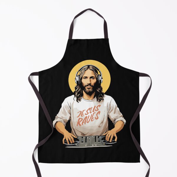Item preview, Jesus Raves Funny Electronic Music EDM Festival DJ Gift  designed and sold by DrawHandArt.