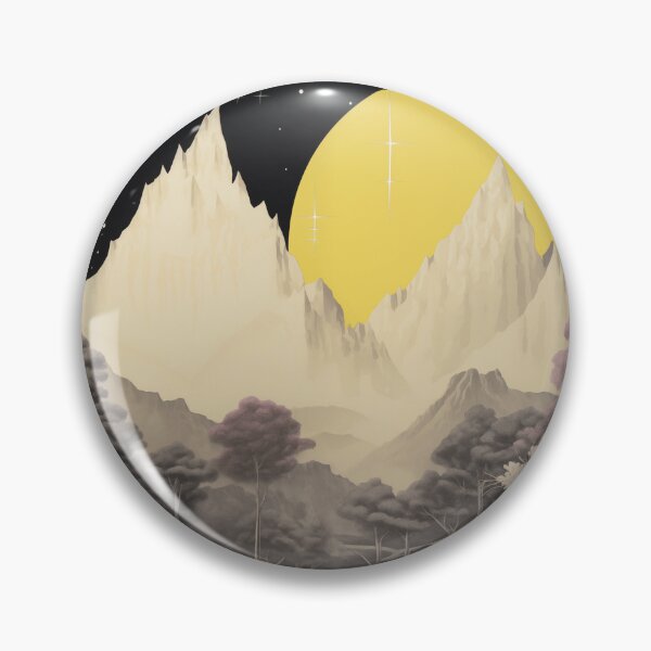 Item preview, Negative Effect Collage Style Landscape of Nature and Mountains at Night designed and sold by Je-we.