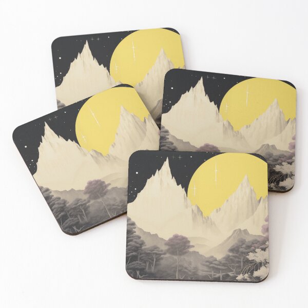 Item preview, Negative Effect Collage Style Landscape of Nature and Mountains at Night designed and sold by Je-we.
