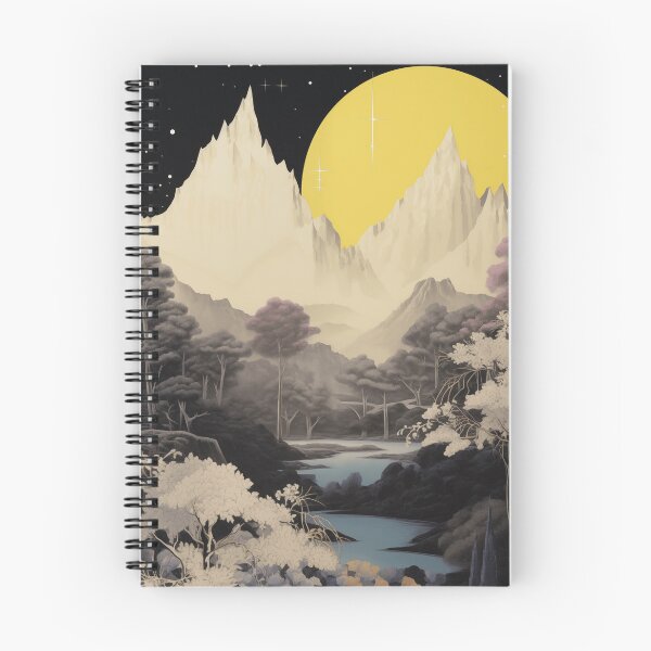 Item preview, Negative Effect Collage Style Landscape of Nature and Mountains at Night designed and sold by Je-we.