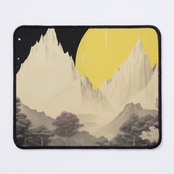 Item preview, Negative Effect Collage Style Landscape of Nature and Mountains at Night designed and sold by Je-we.