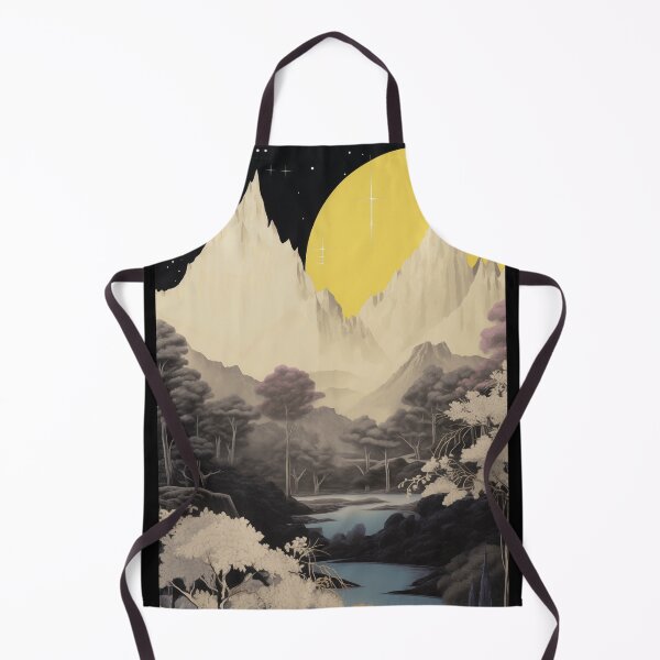 Item preview, Negative Effect Collage Style Landscape of Nature and Mountains at Night designed and sold by Je-we.