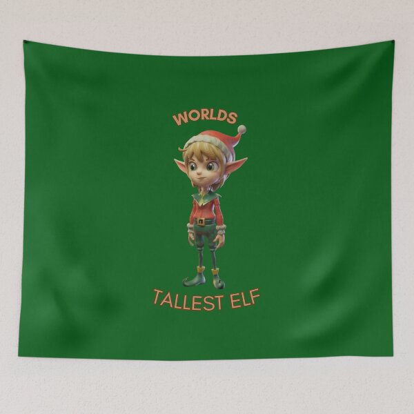 Item preview, World's tallest elf - funny Christmas quote designed and sold by Superdealkoeln.